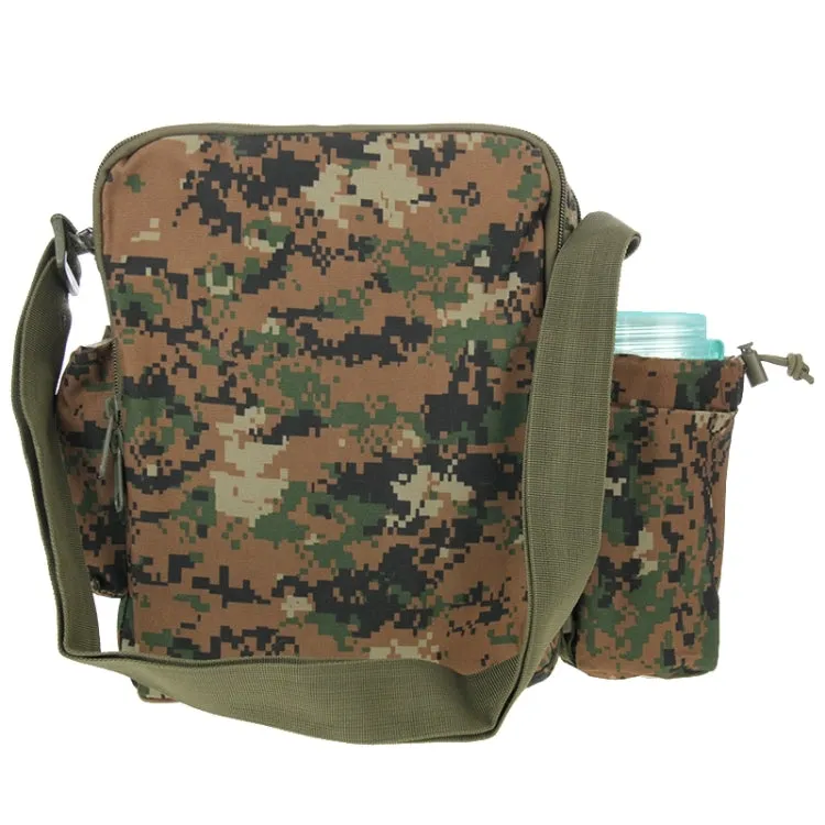 Waterproof High Density Strong Nylon Fabric Shoulder Bag with Kettle Bag(Forest Camouflage)