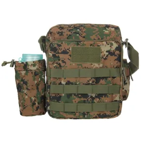 Waterproof High Density Strong Nylon Fabric Shoulder Bag with Kettle Bag(Forest Camouflage)