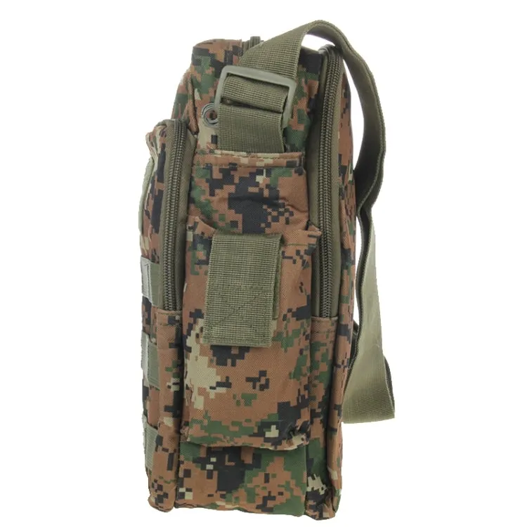 Waterproof High Density Strong Nylon Fabric Shoulder Bag with Kettle Bag(Forest Camouflage)