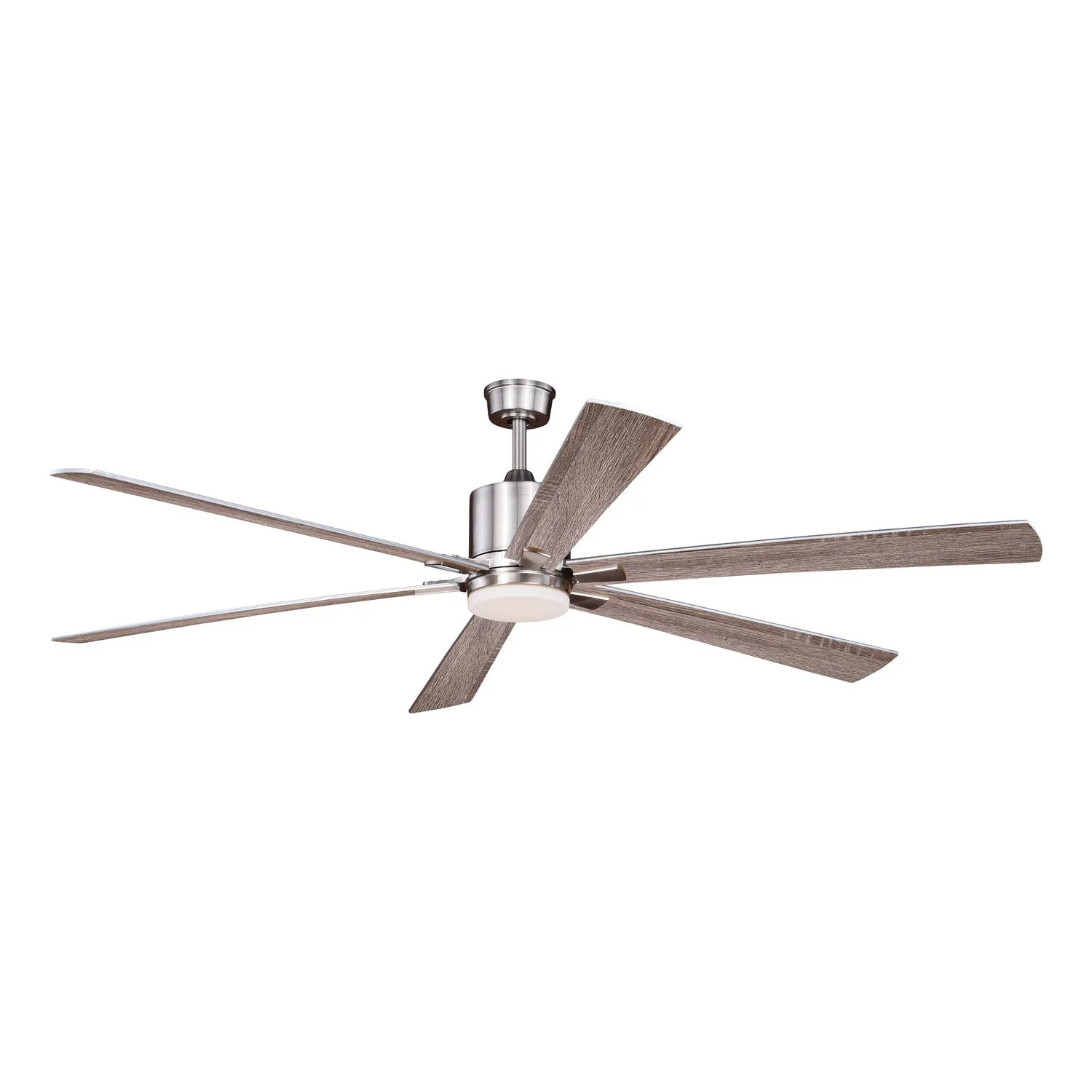 Wheelock 72" Ceiling Fan in Satin Nickel