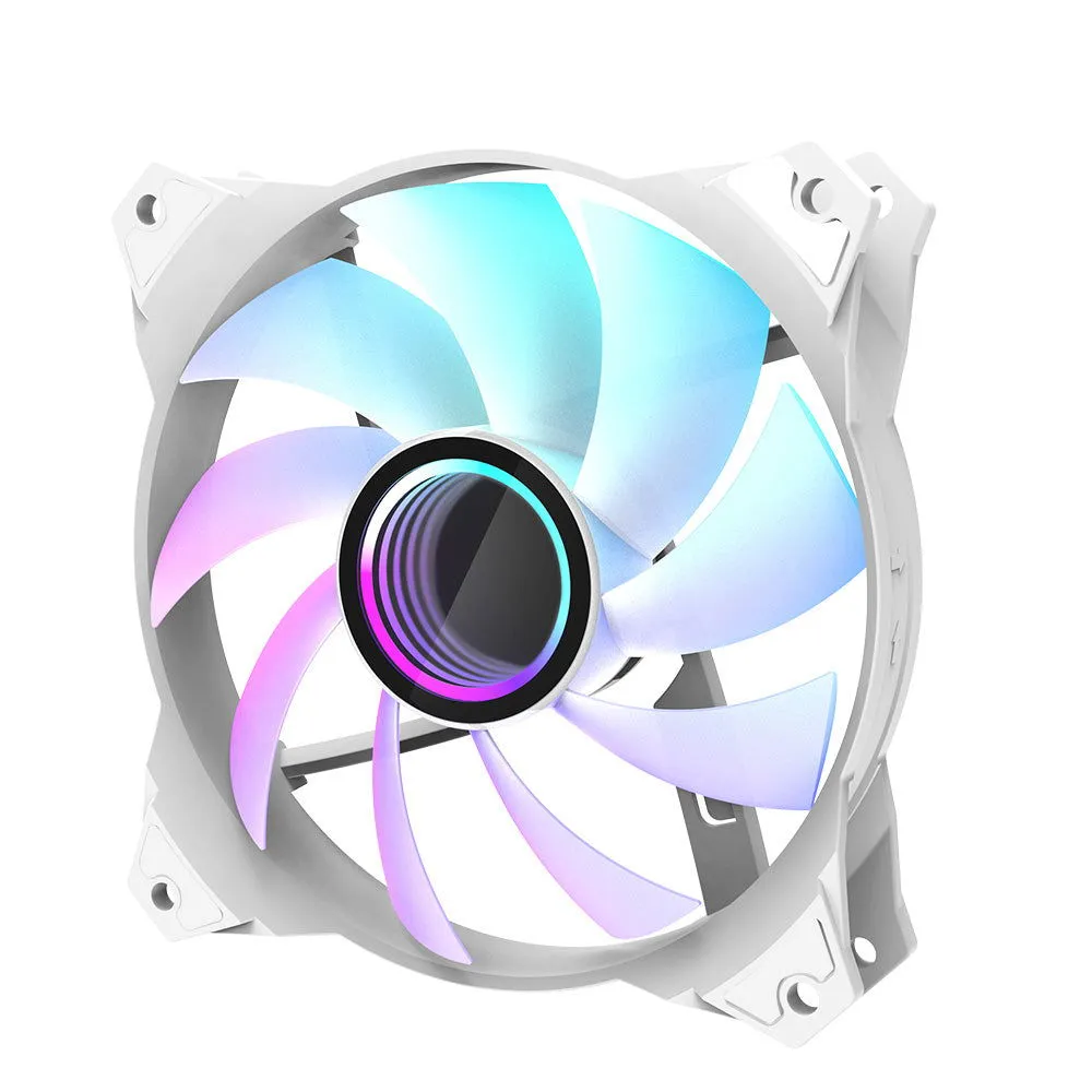 ZM-IF120 Infinity Mirror ARGB 120mm Case Fan - White